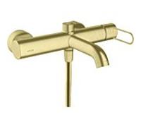hansgrohe Axor Uno robinetterie de bain 38421950 apparente, saillie 203mm, avec poignée étrier, laiton brossé