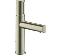 hansgrohe AXOR Uno Select Mitigeur de lavabo 110 avec vidage à tirette, saillie 123mm, 45010820, Couleur: Nickel brossé