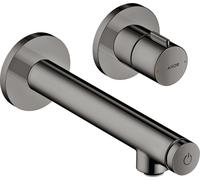 hansgrohe AXOR Uno Select Table de mixage encastrée, montage mural, saillie 158mm, 45112330, Couleur: Chrome noir poli