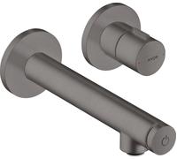 hansgrohe AXOR Uno Select Table de mixage encastrée, montage mural, saillie 158mm, 45112340, Couleur: Chrome noir brossé