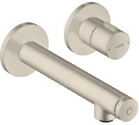 hansgrohe AXOR Uno Select Table de mixage encastrée, montage mural, saillie 158mm, 45112820, Couleur: Nickel brossé