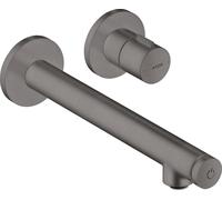 hansgrohe AXOR Uno Select Table de mixage encastrée, montage mural, saillie 220mm, 45113340, Couleur: Chrome noir brossé