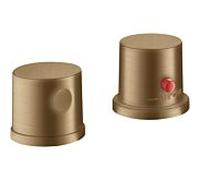 hansgrohe AXOR AXOR Uno 2 trous pour jante de baignoire, thermostat, 2 consommateurs, 38480140, Couleur: Bronze brossé