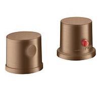 hansgrohe Axor Uno set de finition 38480310 Robinetterie de bord de baignoire 2 trous, avec thermostat, or rouge brossé