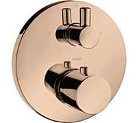 hansgrohe Axor Uno set de finition 38720300 thermostat encastré, avec vanne d'arrêt et inverseur, or rouge poli