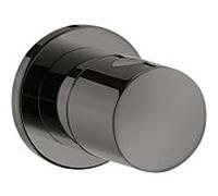 hansgrohe Axor Uno set de finition 38976330 robinet d'arrêt encastré, chrome noir poli