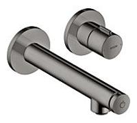 hansgrohe Axor Uno set de finition 45112330 encastré mitigeur lavabo , avec saillie 158 mm, chrome noir poli