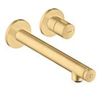 Hansgrohe Mitigeur lavabo encastré Axor Uno 45113250 - saillie 221 mm - optique or brossé