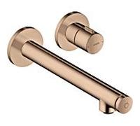 Hansgrohe AXOR Uno Select Table de mixage encastrÃ©e, montage mural, saillie 220mm, Coloris: Rouge poli or - 45113300