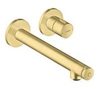 Hansgrohe Mitigeur lavabo encastré Axor Uno 45113950 saillie 221 mm laiton brossé