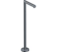 hansgrohe Axor Uno set de finition 45412340 bec de baignoire sur pied, droit, saillie 226 mm, chrome noir brossé