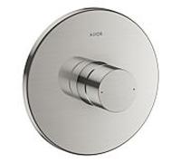 hansgrohe Axor Uno set prêt à monter 45605800 mitigeur de douche à encastrer, avec poignée zéro, aspect inox