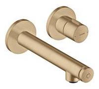 hansgrohe Axor Uno set de montage de finition 45112140 mitigeur lavabo encastré , avec saillie 158 mm, bronze brossé