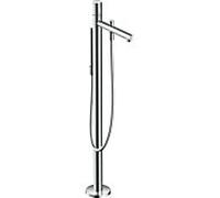 hansgrohe Axor Uno set prêt à monter 45416800 mitigeur bain-marie, sur pied, avec poignée zéro, aspect inox
