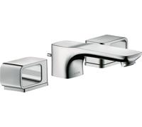 hansgrohe AXOR Urquiola mitigeur lavabo 3 trous DN15 avec rosaces, 11041950, Couleur: laiton brossé