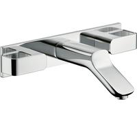 hansgrohe AXOR Urquiola mitigeur lavabo encastré 3 trous avec bec court, 11042140, Couleur: Bronze brossé