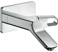 hansgrohe AXOR Urquiola Mitigeur monocommande de lavabo DN15, montage mural, 11026800, Couleur: Acier inoxydable Optic