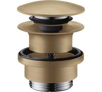 hansgrohe AXOR, vidage à poussoir, avec trou de trop-plein, 51300140, Couleur: Bronze brossé