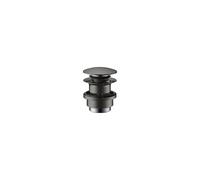 hansgrohe AXOR, vidage à poussoir, avec trou de trop-plein, 51300330, Couleur: Chrome noir poli