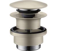 hansgrohe AXOR, vidage à poussoir, avec trou de trop-plein, 51300820, Couleur: Nickel brossé