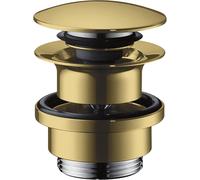 hansgrohe AXOR, vidage à poussoir, avec trou de trop-plein, 51300990, Couleur: Optique en or poli