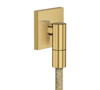 hansgrohe AXOR Wall outlet Fine Raccord mural carré, 36738250, Couleur: Optique or brossé