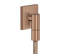 hansgrohe AXOR Wall outlet Fine Raccord mural carré, 36738310, Couleur: Or rouge brossé