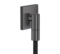 hansgrohe AXOR Wall outlet Fine Raccord mural carré, 36738330, Couleur: Chrome noir poli