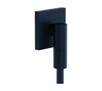 hansgrohe AXOR Wall outlet Fine Raccord mural carré, 36738670, Couleur: Noir mat