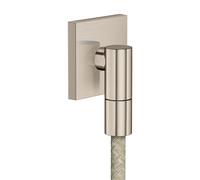 hansgrohe AXOR Wall outlet Fine Raccord mural carré, 36738820, Couleur: Nickel brossé
