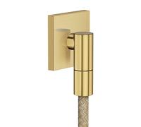 hansgrohe AXOR Wall outlet Fine Raccord mural carré, 36738950, Couleur: laiton brossé