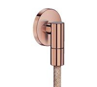 hansgrohe AXOR Wall outlet Fine Raccord mural rond, 36737300, Couleur: Rouge poli or