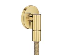 hansgrohe AXOR Wall outlet Fine Raccord mural rond, 36737990, Couleur: Optique en or poli