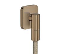 hansgrohe AXOR Wall outlet Fine raccord mural softsquare, 36739140, Couleur: Bronze brossé