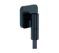 hansgrohe AXOR Wall outlet Fine raccord mural softsquare, 36739340, Couleur: Chrome noir brossé