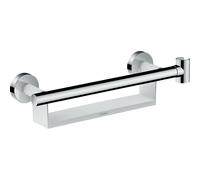 hansgrohe Comfort 26328400 blanc / chromé , avec tablette et support de douche