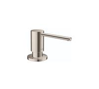 hansgrohe Bath and Kitchen SinkSoap, Focus 3-inch, Soap Dispenser in Steel Optic, 40438801 Distributeur à Savon, Aspect Acier