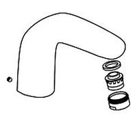 hansgrohe bec complet 3 trous 97782090 mitigeur lavabo chromé / or optique