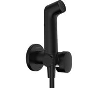 Pommeau de douche bidette hansgrohe 29232670 2000 Type de jet S Économie d'eau pour eau chaude avec support de pommeau de douche et flexible de douche 125 cm, noir mat