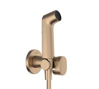 Hansgrohe Pommeau bidet 29232140 – Jet S, économie d'eau, support et flexible 125cm – Bronze brossé