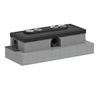 hansgrohe boîtier d'écoulement 01006180 pour installation à plat, corps de base pour caniveau de douche