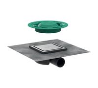 HANSGROHE Bonde de sol RainDrain Spot grille inox 150x150 56055800
