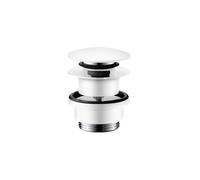 Hansgrohe - Bonde Push-open pour mitigeurs lavabo et bidet, finition Finishplus, Blanc Mat (50100700)