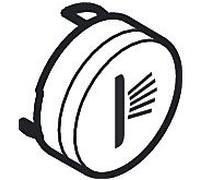 hansgrohe Bouton poussoir ShowerSelect 92578450 pour thermostat encastré, bouton pour douche latérale, blanc