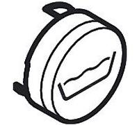 Hansgrohe Bouton-poussoir ShowerSelect 92577610 pour thermostat encastrable, douchette à bouton noir