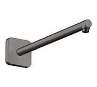 hansgrohe bras de douche 26967340 390mm, angulaire, chrome noir brossé