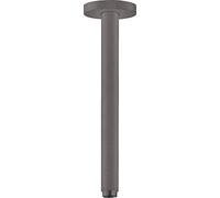 hansgrohe Bras de douche S 300 mm plafond M 1/2", noir chromé brossé, 27389340