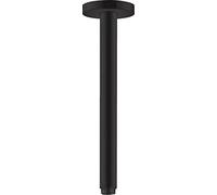 hansgrohe Bras de douche S 300 mm plafond M 1/2", noir mat, 27389670