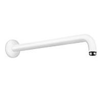 hansgrohe bras de hansgrohe 27413700 blanc mat, 90 °, 389 mm