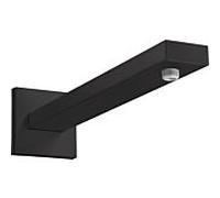 Bras de douche à main Karree 389 mm, 27694670, Couleur: noir mat